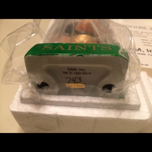 🎈SOLD🎈NEW ORLEANS SAINTS BOBBING HEAD NODDER VERY RARE - Picture 6 of 10